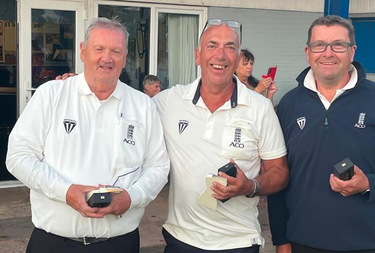  Umpires Chris Stapleton, Ian Gow and Huw Simpkins